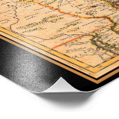 1600er New England Karte Indische Siedlungen Fotodruck (Ecke)