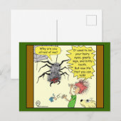 1605 ohne Spinnen Cartoon Postkarte (Vorne/Hinten)