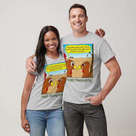 1606 Sitzplatz am Erntedank, Cartoon T-Shirt (Unisex)