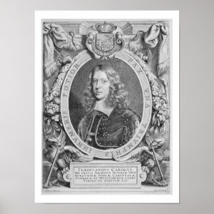 (1608-57) Erzherzog Ferdinands III Österreich, Poster