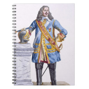 (1608-70) Herzog George-Monke Albermarle von Notizblock