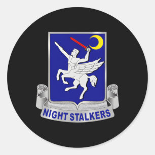 160. 160. Soar Nightstalkers Dui Runder Aufkleber