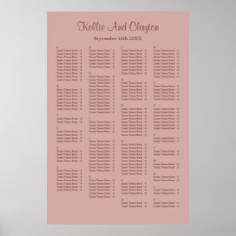 160 Cinnamon Rose Einfache Hochzeitskarte Poster