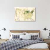 160 Roggen/Quadratmeile Leinwanddruck (Insitu (Schlafzimmer))