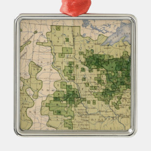 160 Rye/sq Meile Silbernes Ornament