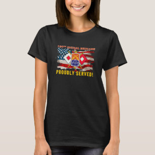 160. Signal Brigade Signal Corp American Flag Cam T-Shirt