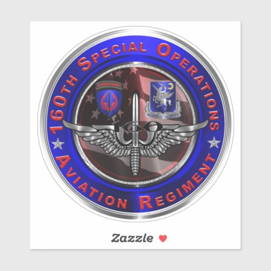 160. Special Operations Aviation Regiment "SOAR" Aufkleber (Blatt)