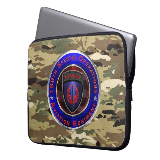 160. Special Operations Aviation Regiment SOAR Laptopschutzhülle (Vorderseite Links)