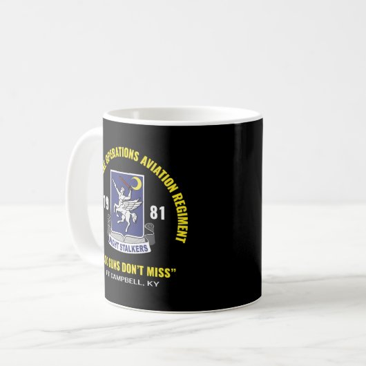 160th Night Stalkers Ft Campbell Kaffeetasse (Vorderseite Links)