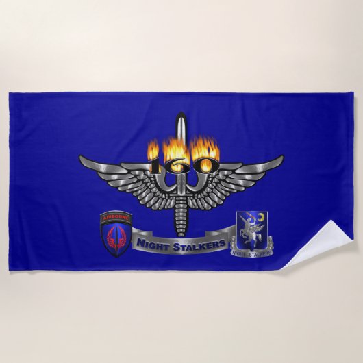 160th Special Operations Aviation NIGHT STALKERS Strandtuch (Vorderseite)