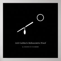 1610 Galileis heliozentrischer Beweis Minimalist