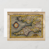 1610 Karte von Cornwall, Devon, Somerset, etc... (Vorne/Hinten)