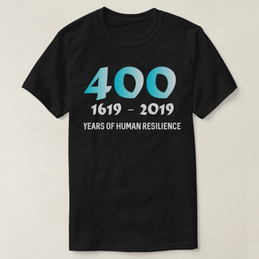 1619 Unsere Vorfahren Projekt 400 Jahre des Mensch T-Shirt (Design vorne)