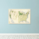 161 Gerste/Quadratmeile Leinwanddruck (Insitu (Holzboden))