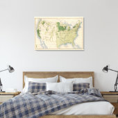 161 Gerste/Quadratmeile Leinwanddruck (Insitu (Schlafzimmer))