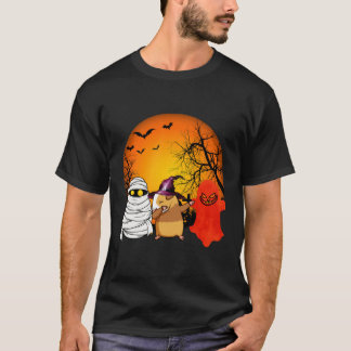 161 Guinea Pig Halloween Pumpkin T-Shirt