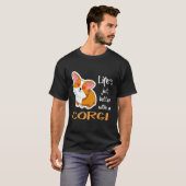 161 Leben ist einfach besser mit einem Corgi T-Shirt (Vorne ganz)