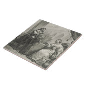 (1626-89) Königin Christinas Schweden, von einer Fliese (Seite)