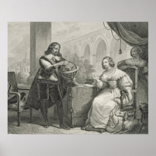 (1626-89) Königin Christinas Schweden, von einer Poster