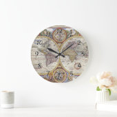 1626 Vintage Weltkarte Große Wanduhr (Zuhause)