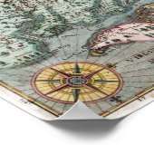 1627 Virginia Karte Poster (Ecke)