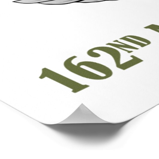 162. AHC mit Flügeln und UH-1-Hubschrauber Poster (Ecke)