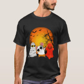 162 Guinea Pig Halloween Pumpkin T-Shirt (Vorderseite)