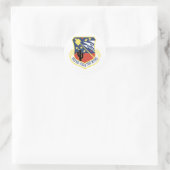 162. Kämpfer-Flügel Runder Aufkleber (Tasche)