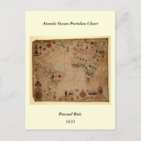 1633 Atlantik Portolan Chart - Pascoal Roiz