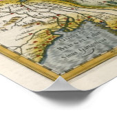 1633 China Karte Poster (Ecke)