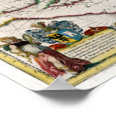 1635 Karibik und Zentralamerika Poster (Ecke)