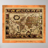 1635 Old World Map Poster (Vorne)