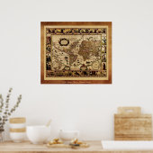 1635 Old World Map Poster (Küche)