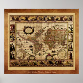 1635 Old World Map Poster (Vorne)