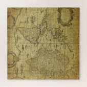 1635 Weltkarte: Vintager Stil Puzzle (Horizontal)