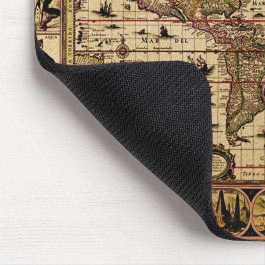 1635 World Map Mousepad (Ecke)