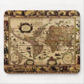 1635 World Map Mousepad (Vorne)