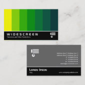 163 mit großem Bildschirm - Farbmischung - Gelb zu Visitenkarte (Vorne/Hinten)