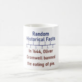 1644 verbot Oliver Cromwell - Geschichtsfakt Kaffeetasse (Mittel)