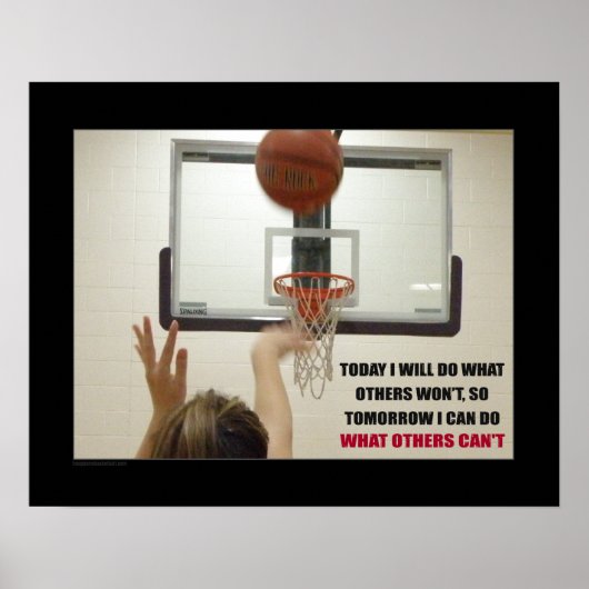 #164 (Matte) Basketball-Poster Poster (Vorne)