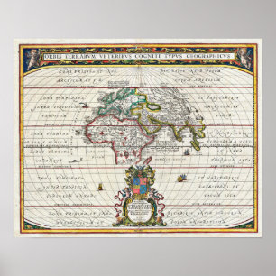 1650 Jansson-Karte der antiken Welt Poster