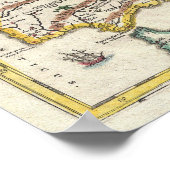 1657 Jansson Karte des Reiches von Charlemagne Poster (Ecke)