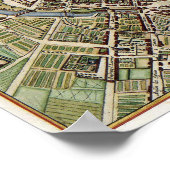 1657 Karte von Paris Poster (Ecke)