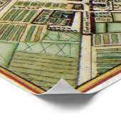 1657 Paris Karte Poster (Ecke)