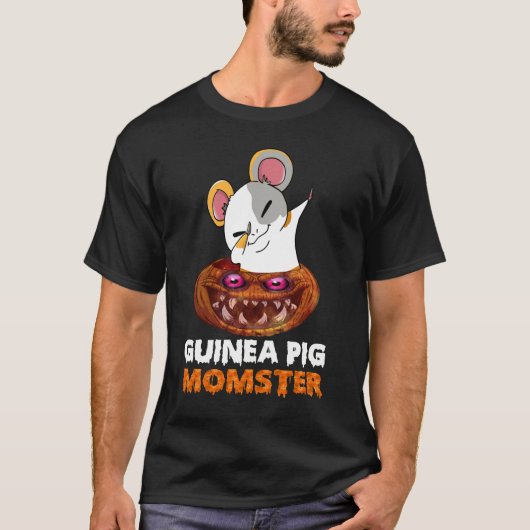 165 Guinea Pig Momster Halloween T-Shirt (Vorderseite)