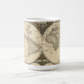 1660 Weltkarte von Frederick de Wit Kaffeetasse (Mittel)