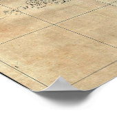 1662 Janson Hornius Heiliges Land Israel Palästine Poster (Ecke)