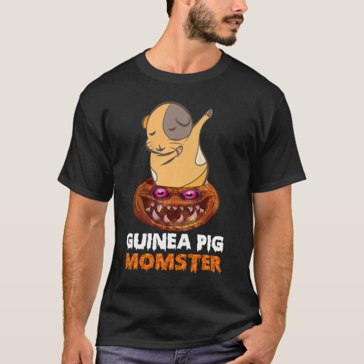 166 Guinea Pig Momster Halloween T-Shirt (Vorderseite)