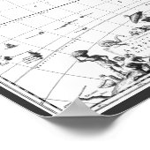 1671 Karte Totius Americae Beschreibung Poster (Ecke)