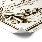 1671 St. Croix Jungfrau Islands Danish West Indi K Poster (Ecke)